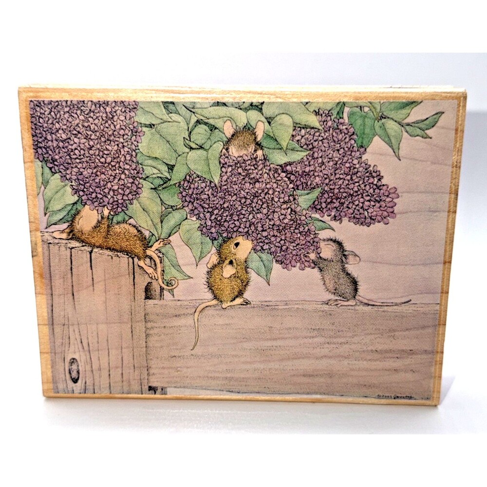 House Mouse Rubber Stamp Aromatherapy Stampabilities 2003 5x3.75" HMPR1019 rare